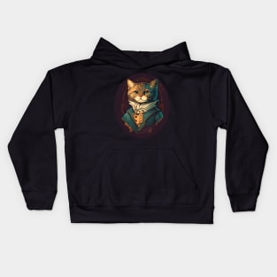 Beautiful elegant cat gift ideas Kids Hoodie